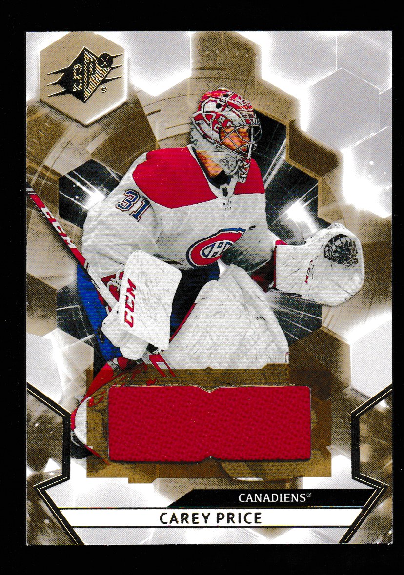 2020-21 SPx Jerseys #31 Carey Price (image for) 2020-21 SPx Jerseys #31 Carey Price